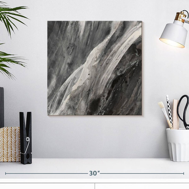 Dark Grey Splash, 16" H x 16" W