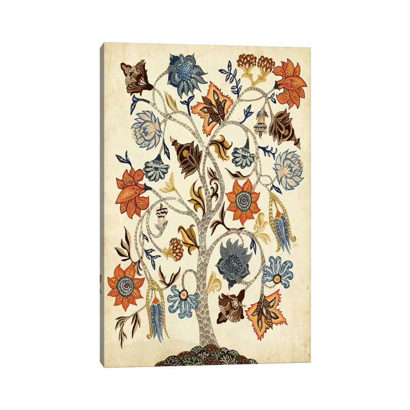 Vintage Tree Of Life by Naomi McCavitt - Wrapped Canvas Painting, 20.32 cm H x 30.48 cm W