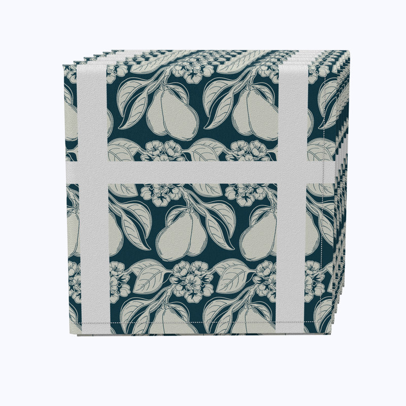 Cotton Floral Square Napkin