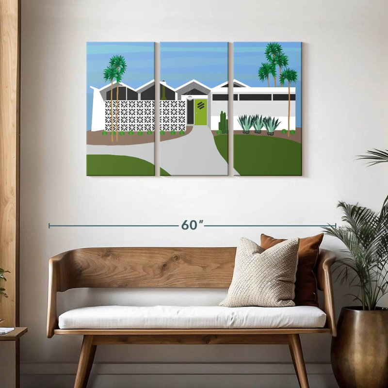 Lilie Palm Springs Living I, H 28 po x l 45 po