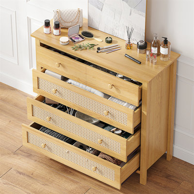 Sideboard Buffet Cabinet With 4 Drawers