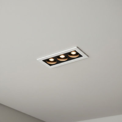 UltraBeam 6 Watt LED 3000k Warm White Recessed Downlighter Fitting