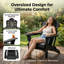 Chaise Adirondack noire pliante courbée en poly