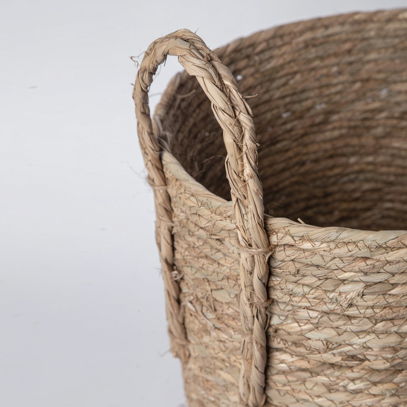 Panier en ruppie maritime, H 12 po x l 14 po x P 14 po