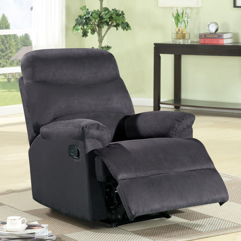 Schall Upholstered Recliner, Black