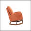 Chaise berçante de salon confortable Orange