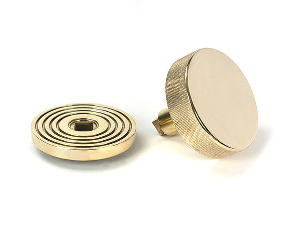 Brompton Single Dummy Door Knob , Polished Brass