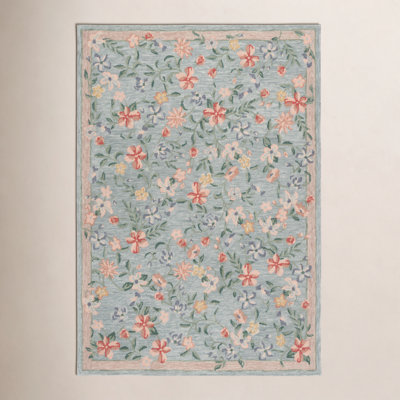 Martha Stewart Hand-Tufted Floral Wool Rug