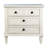 Mykonos 3-Drawer Solid Wood Nightstand in White