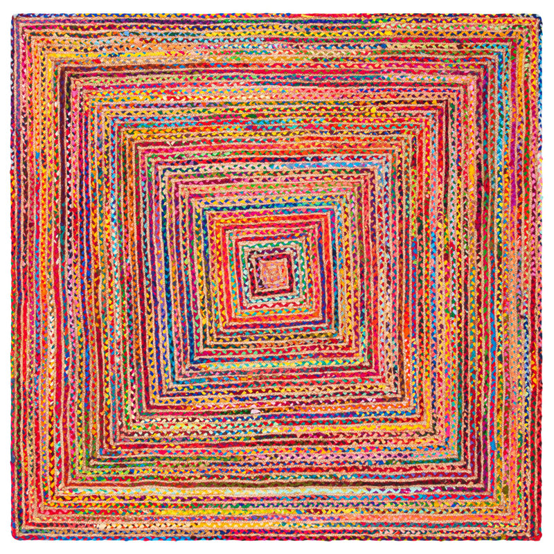 Herzig Multicolor Area Rug, Square 9'