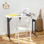 Table de couture portable pliable avec tablette réglable - blanc