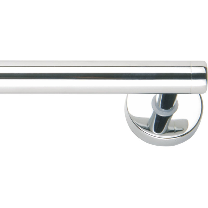 No Drill Draad 12'' Grab Bar, Polished Chrome