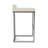 Verona Upholstered Counter Stool with Stainless Steel Frame