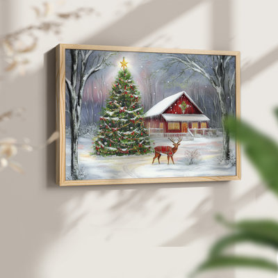 Chirstmas Art-CCXXIX -Framed Print - Restickable