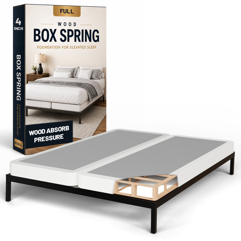 Sommier tapissier / sommier pour matelas entièrement assemblé, Profil bas (4 po), Complète
