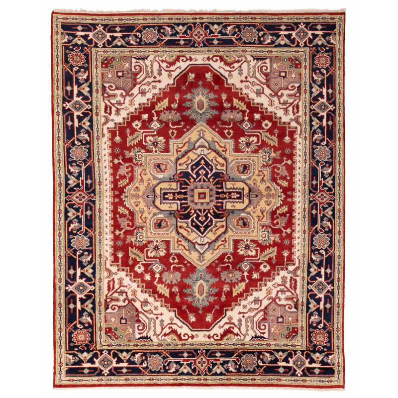 Tapis rouge Serapi Heritage 7 pi 10 po x 9 pi 10 po