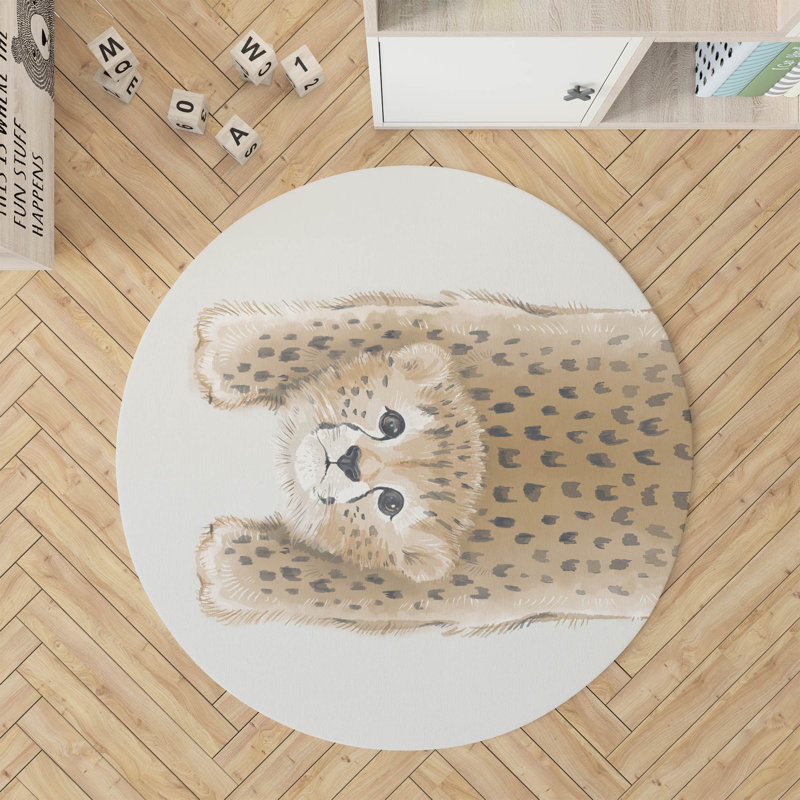 Tapis de jeu Lil Liling Leopard Kids, Ivoire ivoire