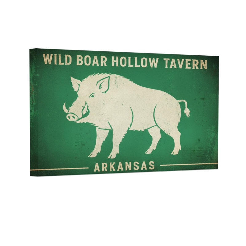 Animaux, sangliers, crosse, taverne, Arkansas, H 24 po x l 36 po