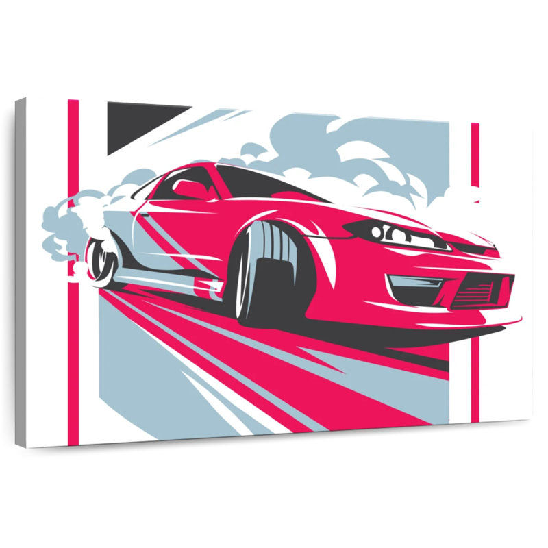 Voiture de course Mehar Drifting, H 24 po x l 36 po