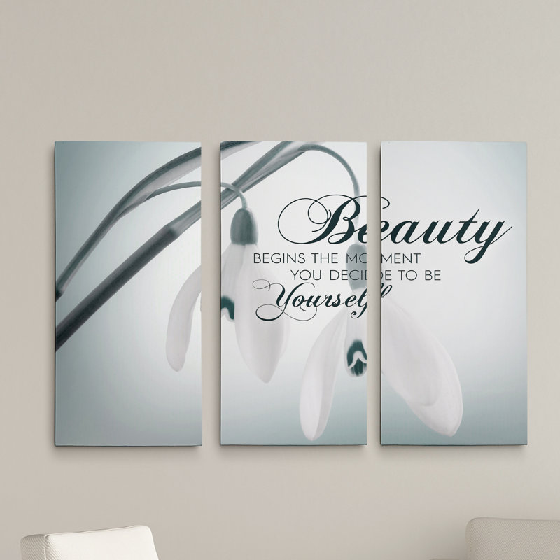 «Beauty in Yourself», reproduction d'art graphique sur toile, H 24 po x l 36 po x P 1,5 po