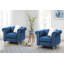 Ensemble de 2 chaises en velours Latonya-10633573