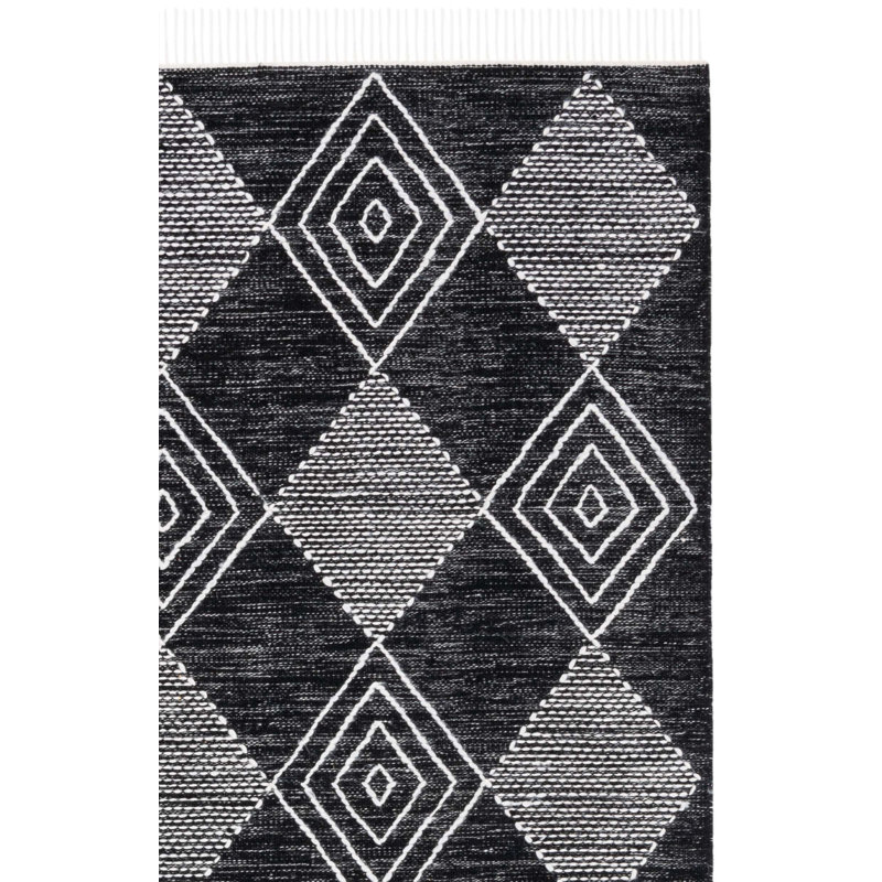 Tapis géométrique à tissage plat Abbie-Gayle, Rectangle 4 pi x 6 pi