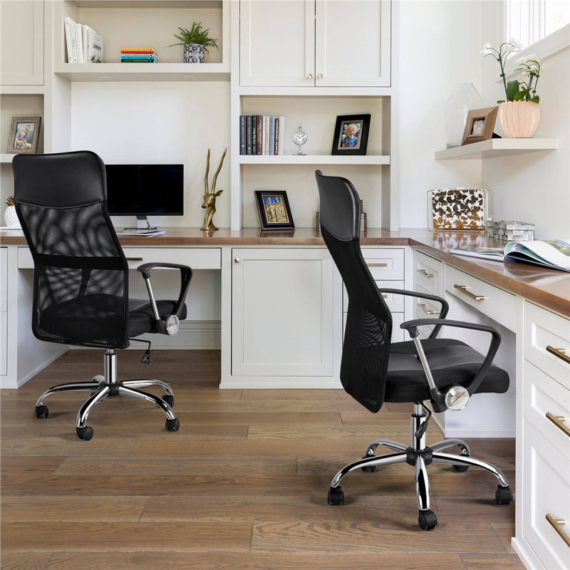 Executive Chair with Headrest, Black