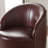 29.1'' W Top-Grain Genuine Leather Upholstered Swivel Barrel Chair-309956057