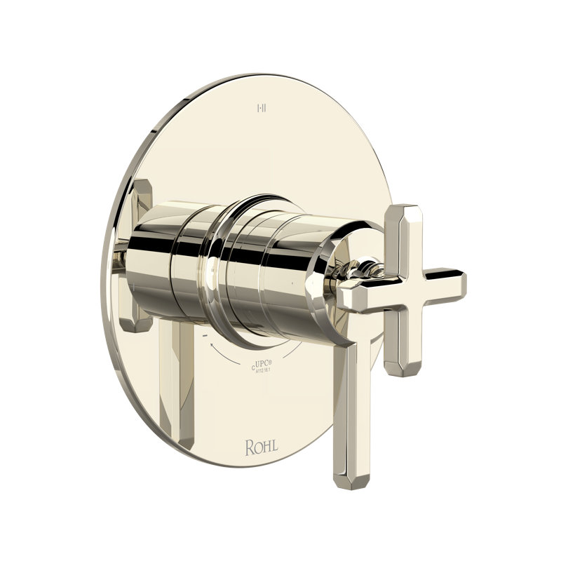 Apothecary 1/2" Therm and Pressure Balance Trim with 3 Functions TAP23W1L, Polished Nickel