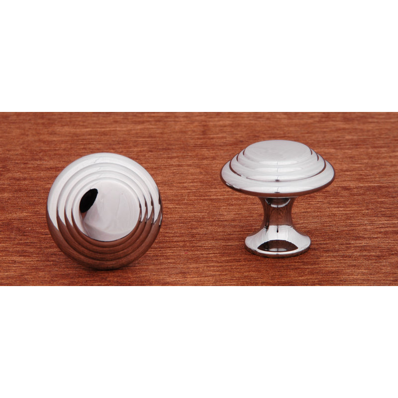 CK Series 1 1/4" Diameter Mushroom Knob, Polished Brass