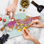 Ambesonne Saying Tempered Glass Cutting Board Watercolor Splash Red Fuchsia