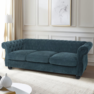 84.53" Upholstered Rolled Arm Sofa