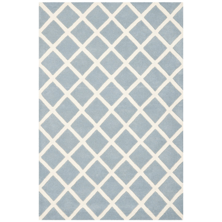Temelec Geometric Wool Hand Woven Area Rug
