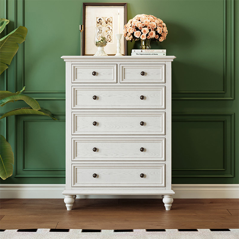 Buffet décoratif moderne en bois massif blanc
