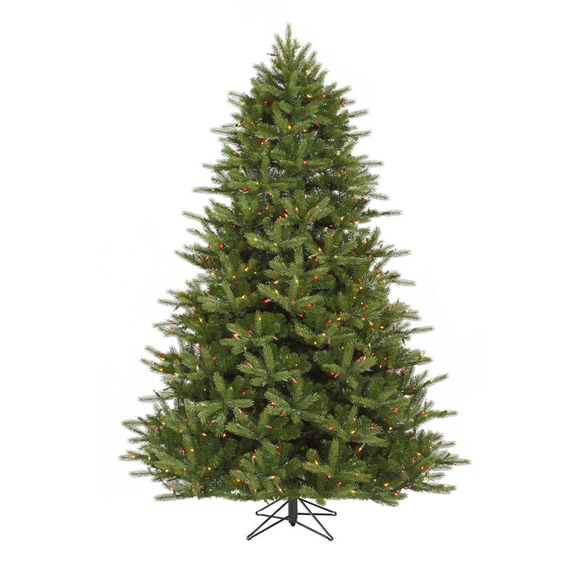 7.5' Majestic Frasier Christmas Tree with 1150 LED Multi Coloured Dura-Lit Lights with Stand