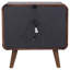 Table de chevet 2 tiroirs Kegan Noyer foncé-815005373