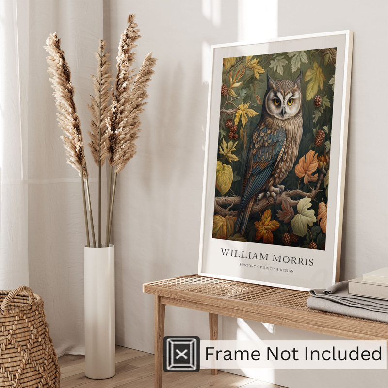 Animaux William Morris Owl, H 30 po x l 20 po