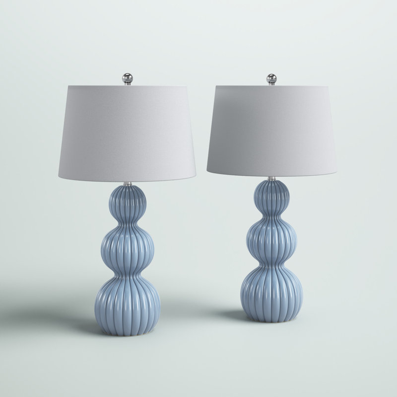 Sabb Ceramic Table Lamp, Blue