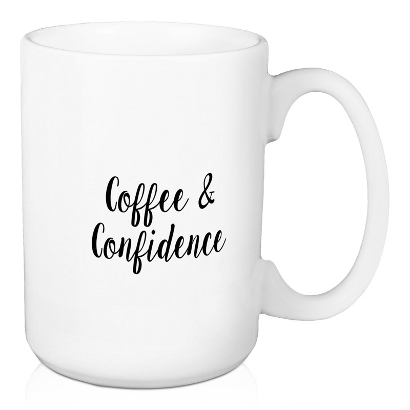 Grande tasse à café café et confiance Cha
