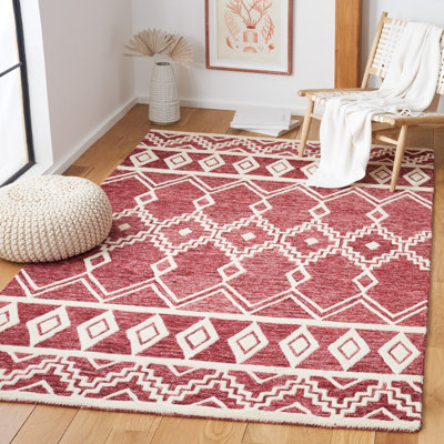 Tapis en laine touffeté à la main Tonsey