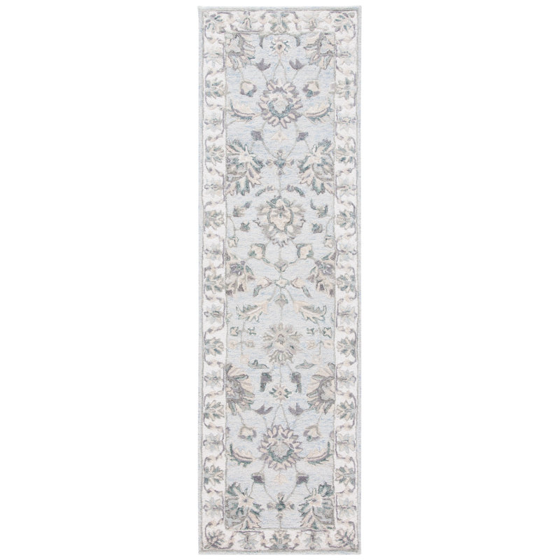 Trebino Hand Tufted Wool Oriental Rug, Runner 2'3" x 8'