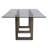 Reesa Rectangular Glass Top with Solid Wood Base Dining Table-25827087-25827089