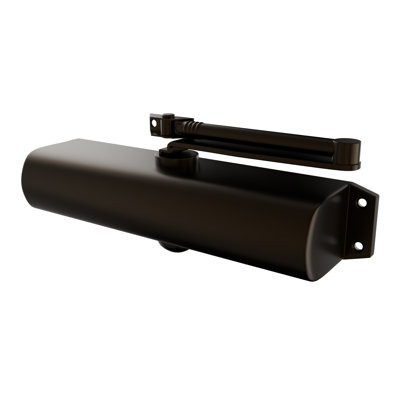 Brixwell 18-74 Commercial Door Closer Hydraulic Size 3 Adjustable Latch And Closing Speed Non-Handed Duranodic Finish