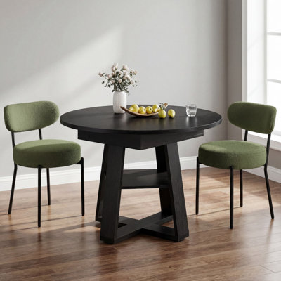 Extendable Dining Table & Chairs Set, Modern Kitchen Table With Seating