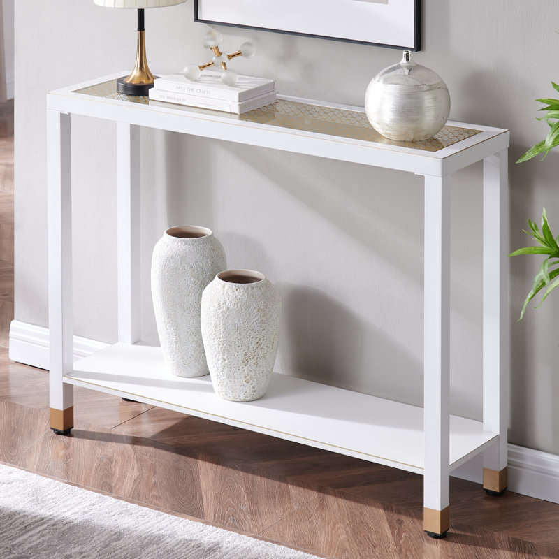 41" Console Table, White
