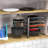 Double Sided Height Adjustable Pan Organizer Rack – 8 Compartment Pot & Lid Storage Holder Black