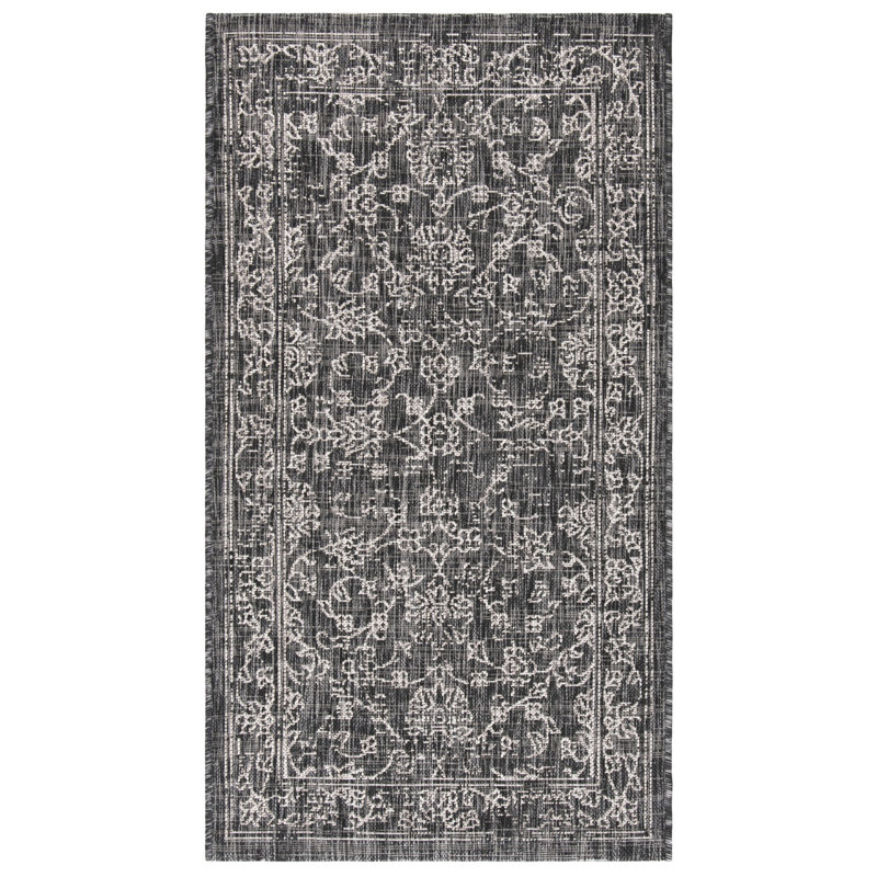 Amedee Performance Floral Indoor/Outdoor Area Rug, Rectangle 6'7" x 9'6"