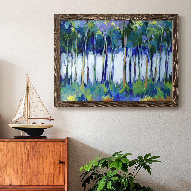 Lumière à travers les arbres, reproduction d'art sur toile, Noyer, H 14 po x l 20 po x P 1,5 po