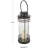 Metal Indoor Outdoor Black Candle Lantern with Round Circle Lines-300497303