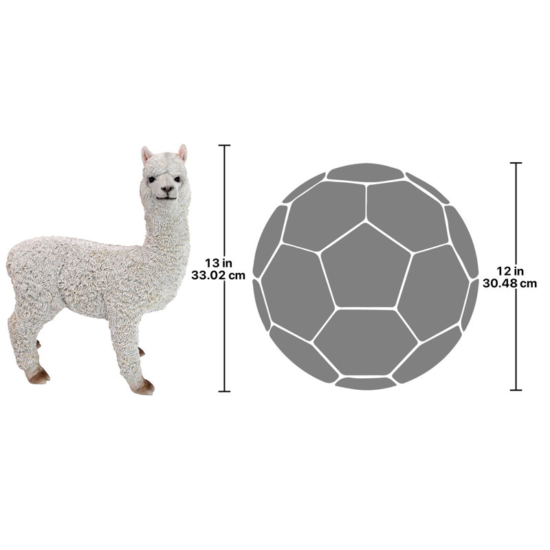 Baby Alpaca Garden Statue